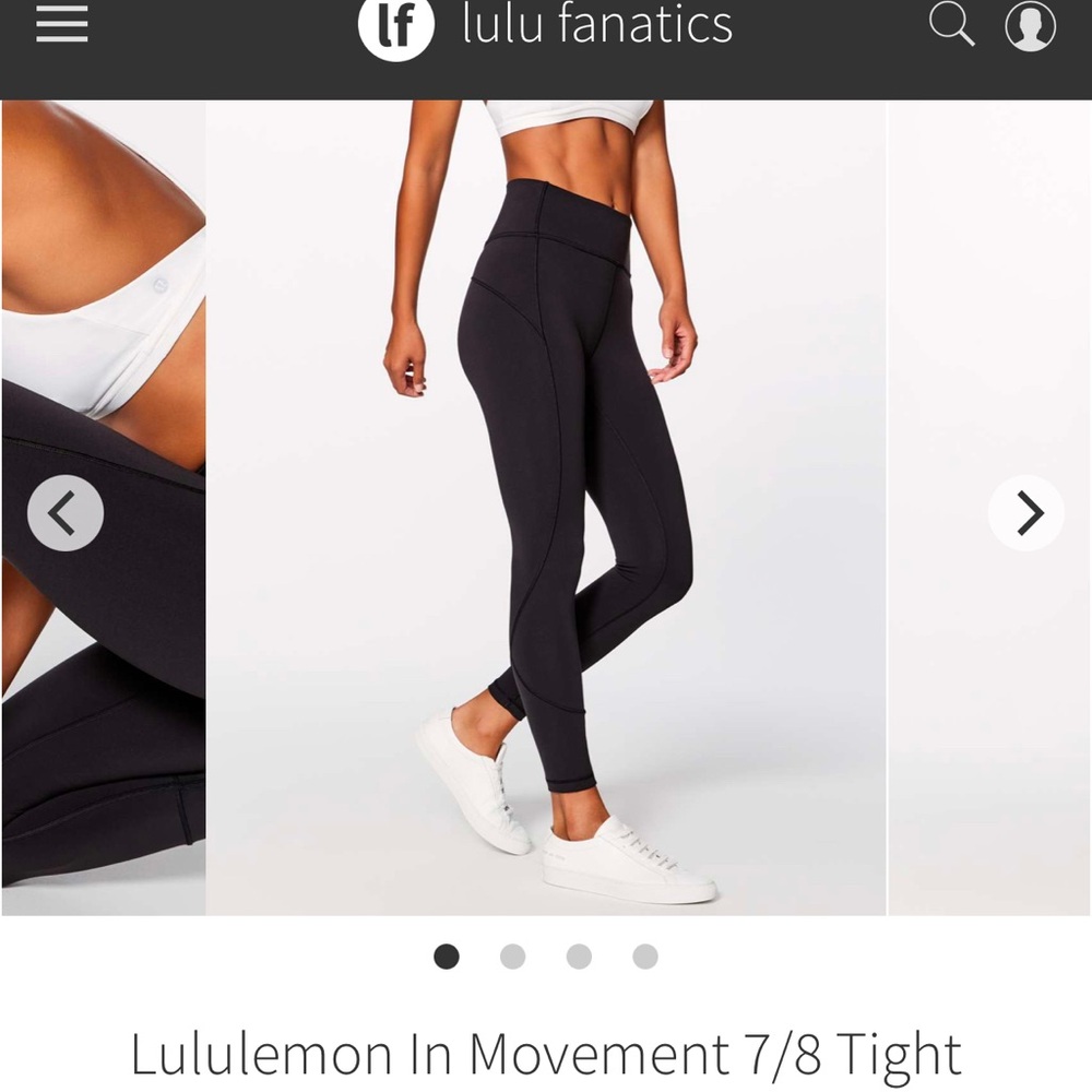 Lululemon Athletica In Movement 7/8 Tight